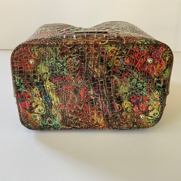 BRAHMIN Amelia Melbourne Large Bucket Bag Embossed Croc NEW CONDITION - Picture 8 of 12